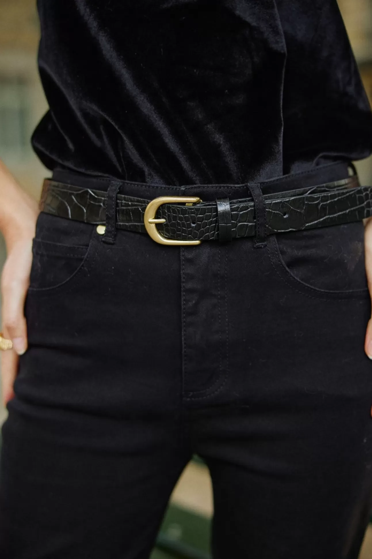 LA PETITE ÉTOILE Belt Amadeus Noir Online