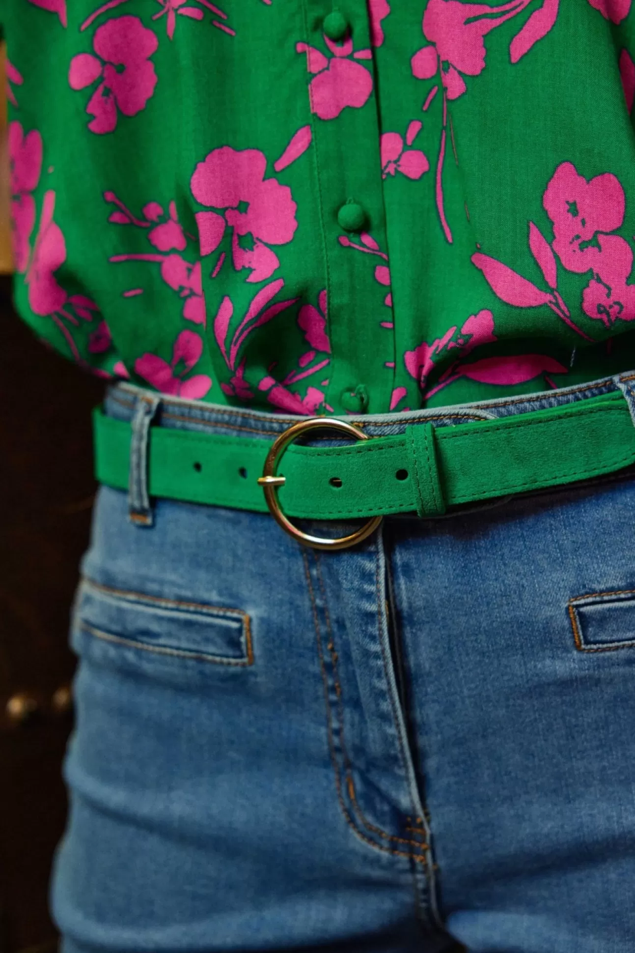 LA PETITE ÉTOILE Belt Dixon Vert Cheap