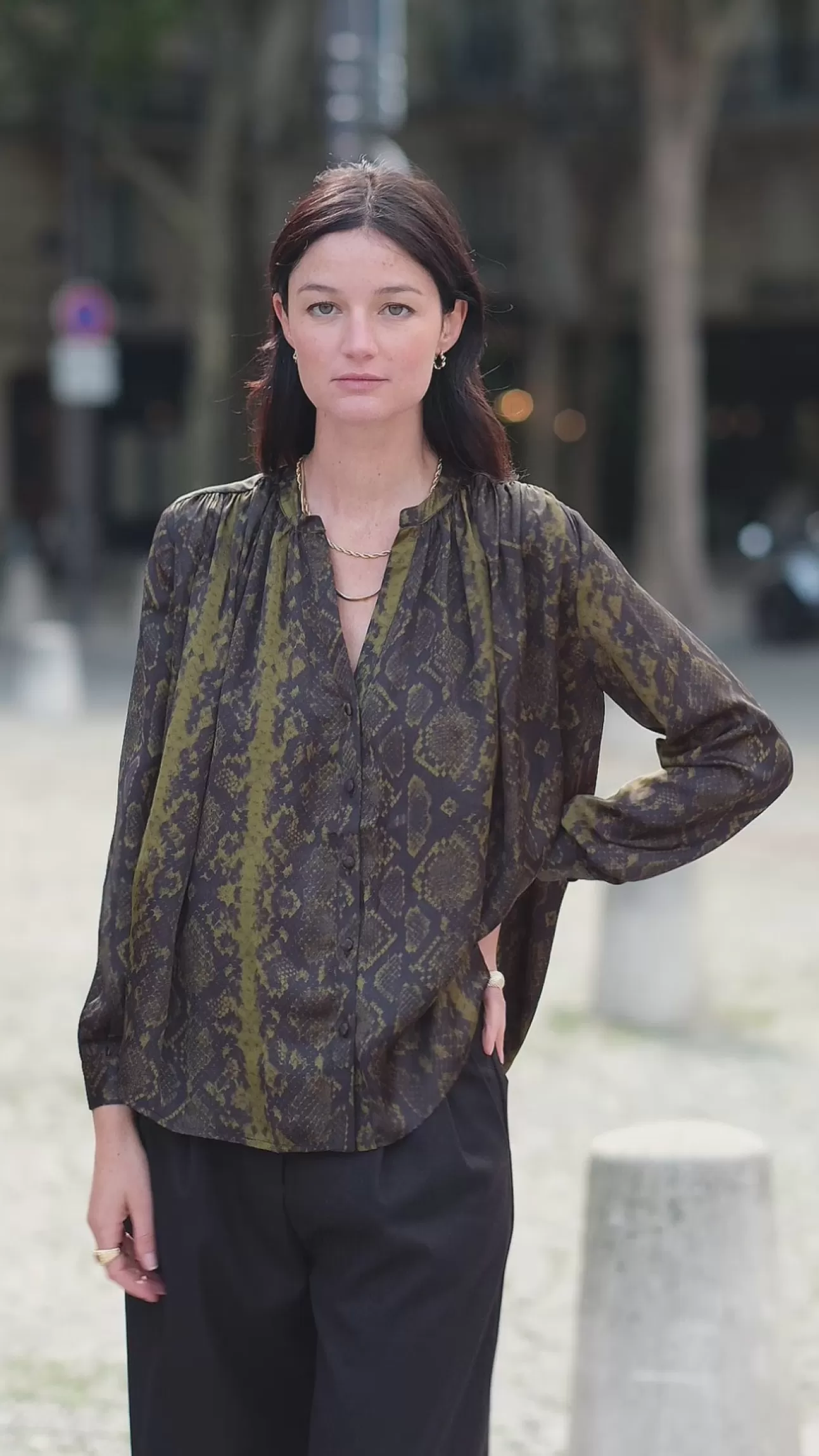 LA PETITE ÉTOILE Blouse Arso Python Shop