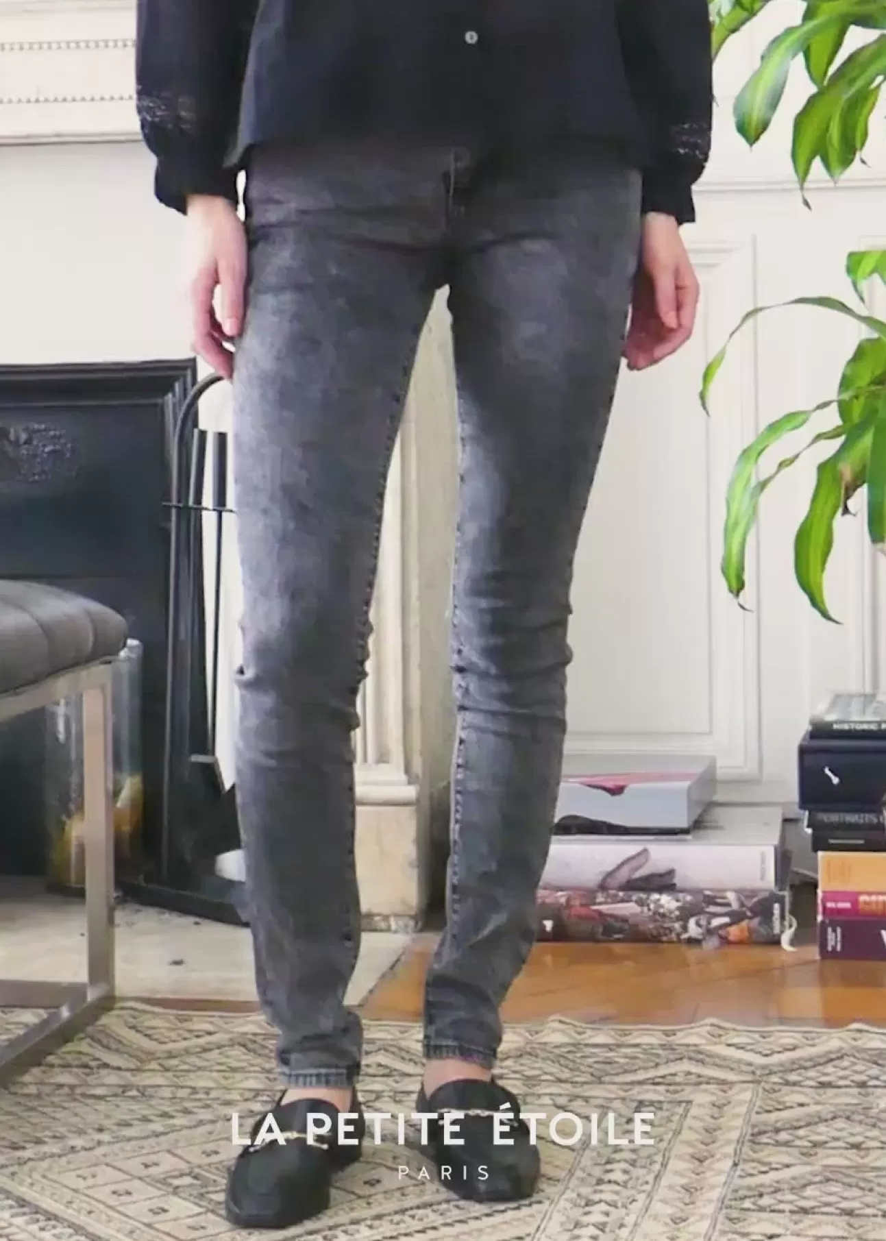 LA PETITE ÉTOILE Jeans Maude Gris Best Sale