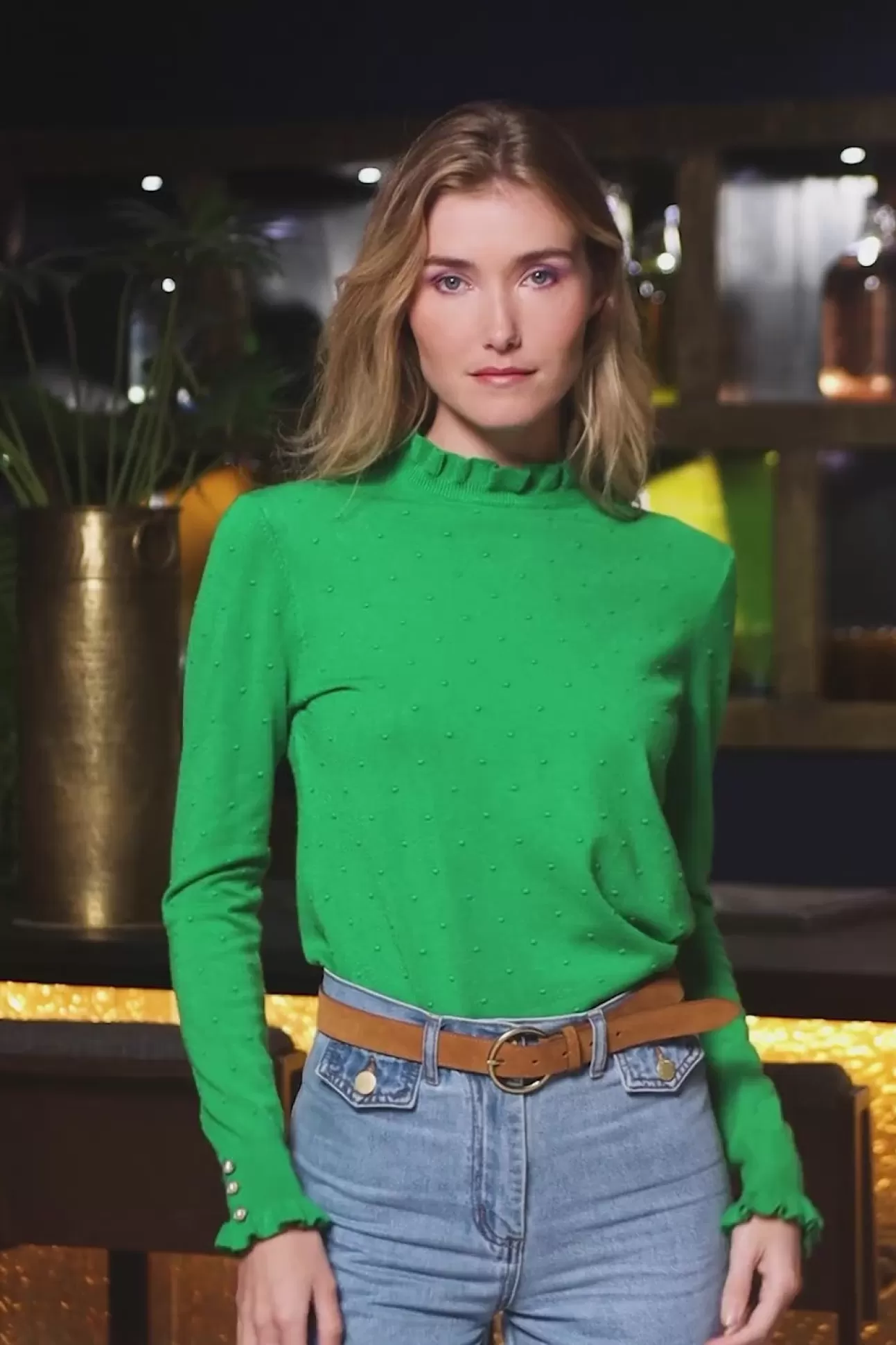 LA PETITE ÉTOILE Jumper Solferinos Vert Best