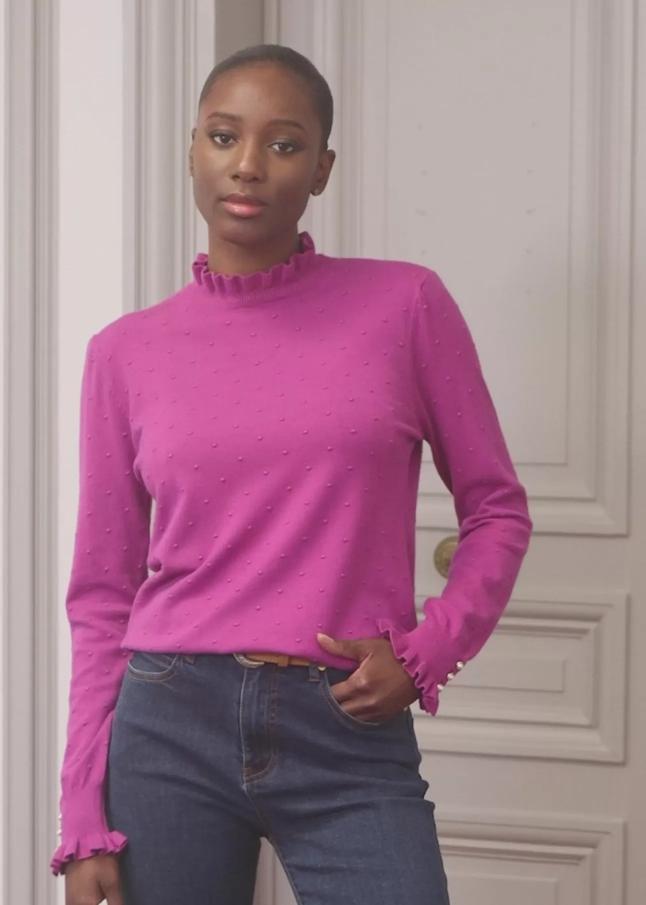 LA PETITE ÉTOILE Jumper Solferinos Fuchsia Clearance