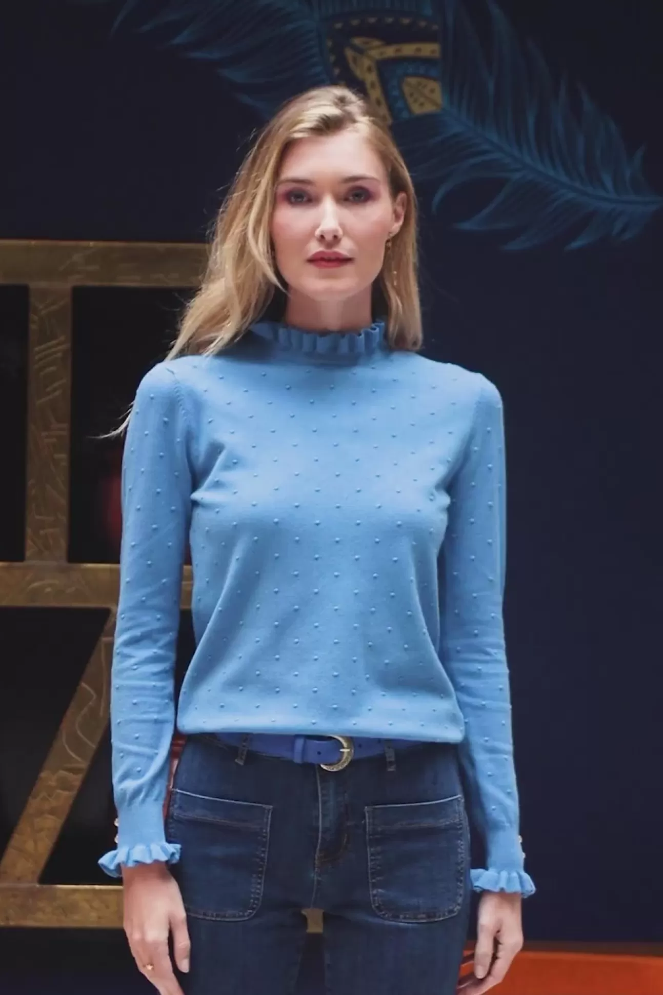 LA PETITE ÉTOILE Jumper Solferinos Bleu Cheap