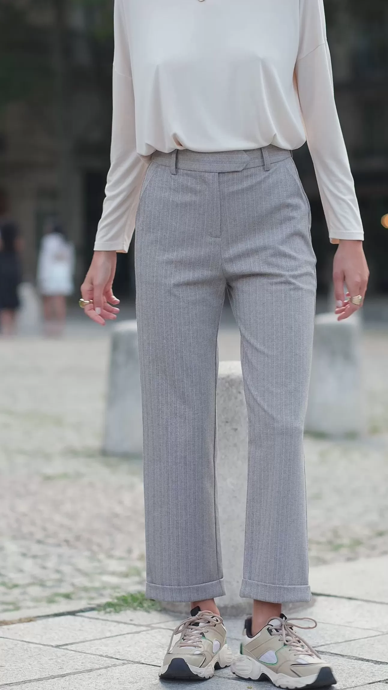 LA PETITE ÉTOILE Pantalon Cadel Beige Cheap