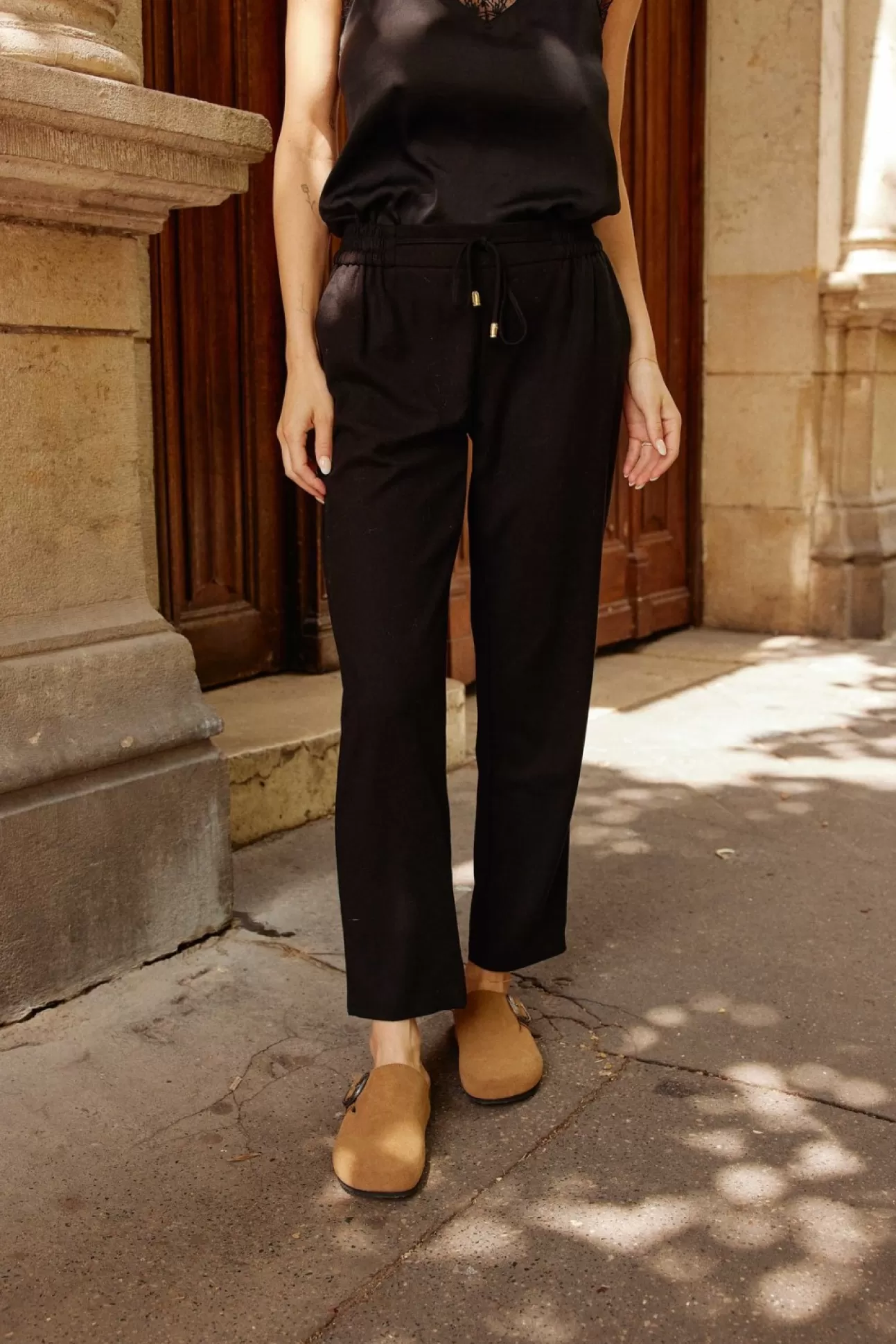 LA PETITE ÉTOILE Pantalon Karama Noir Cheap