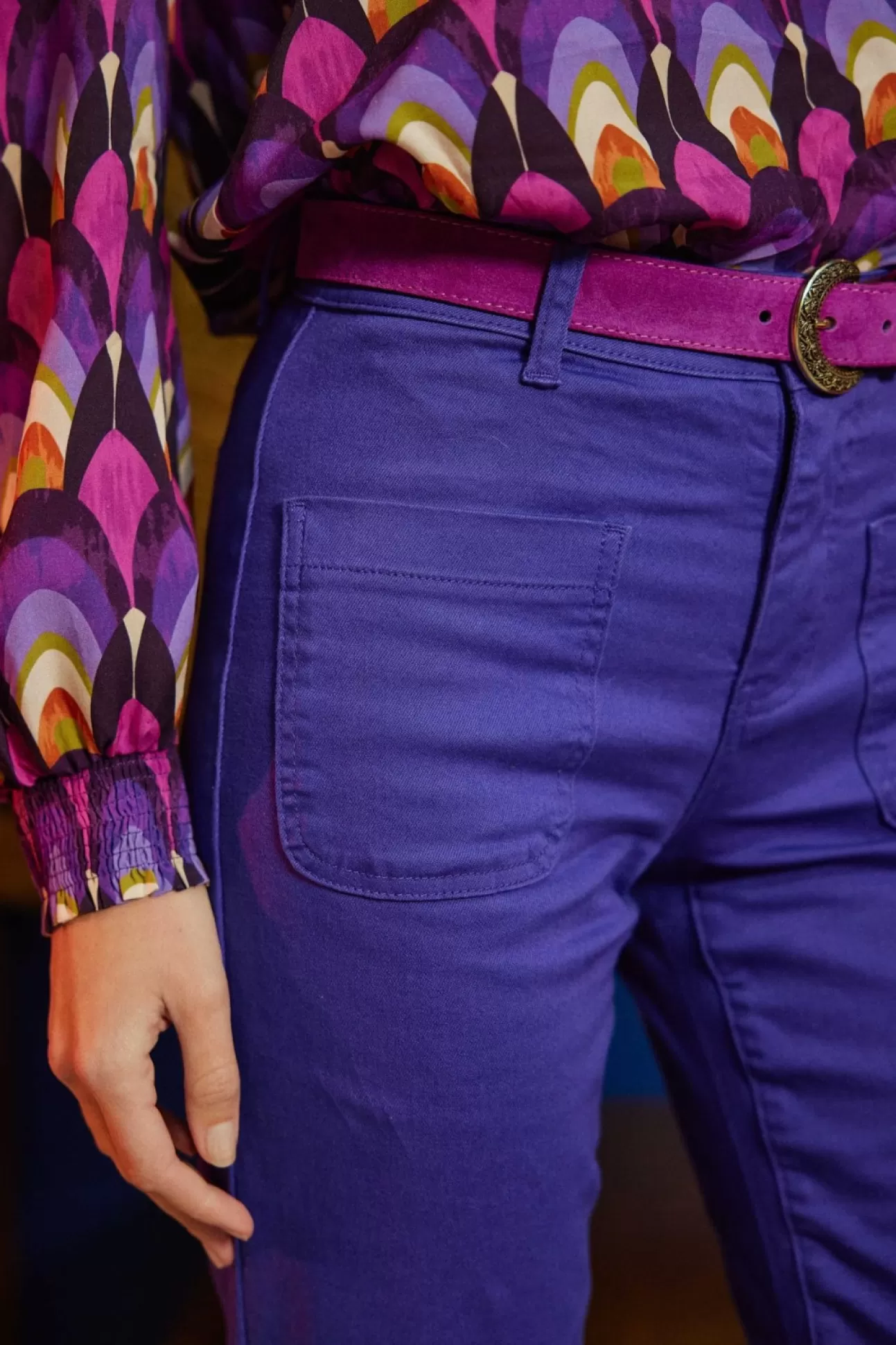 LA PETITE ÉTOILE Pantalon Sonny T Violet Store