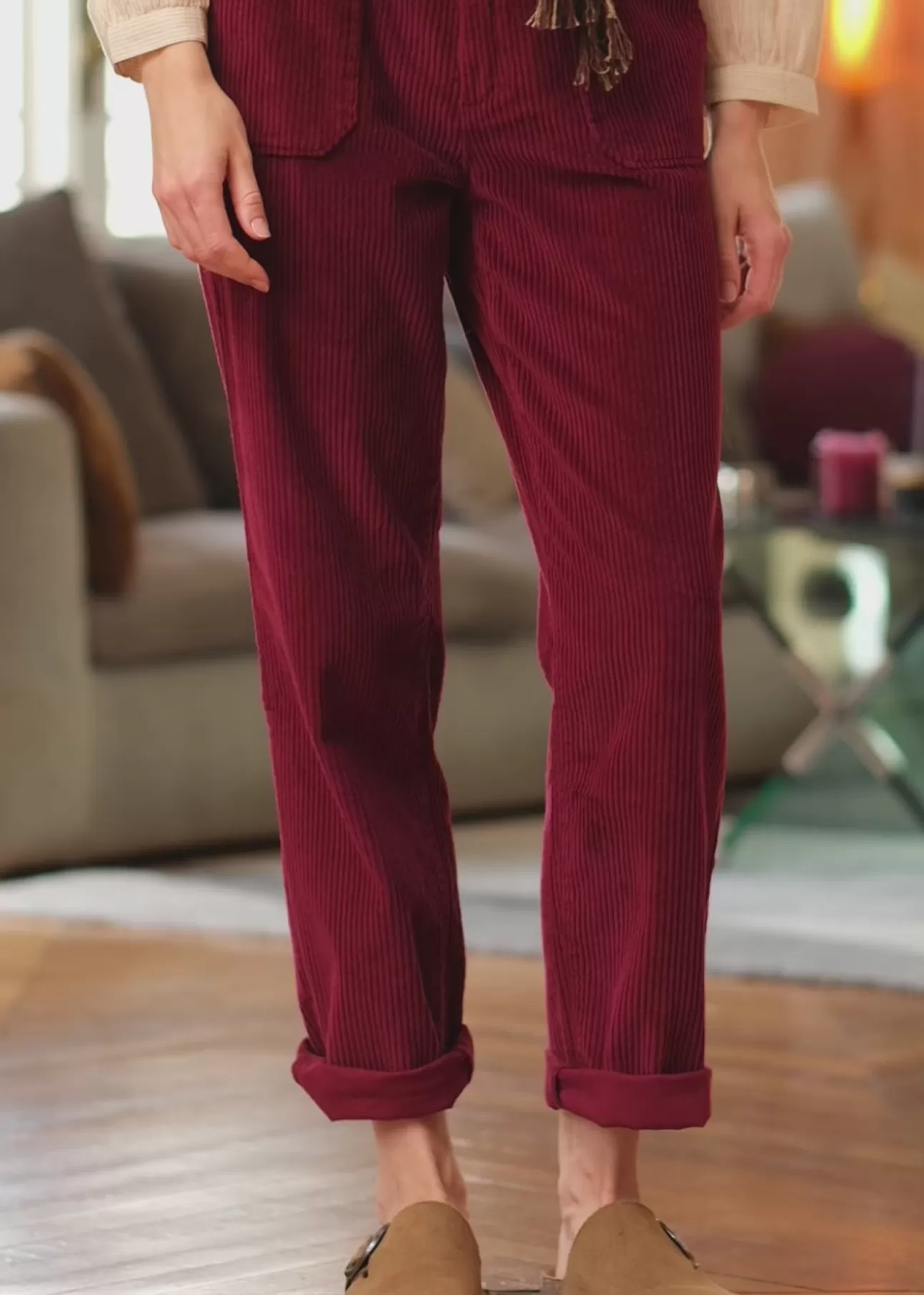 LA PETITE ÉTOILE Pants Marisol Framboise Cuite Best Sale