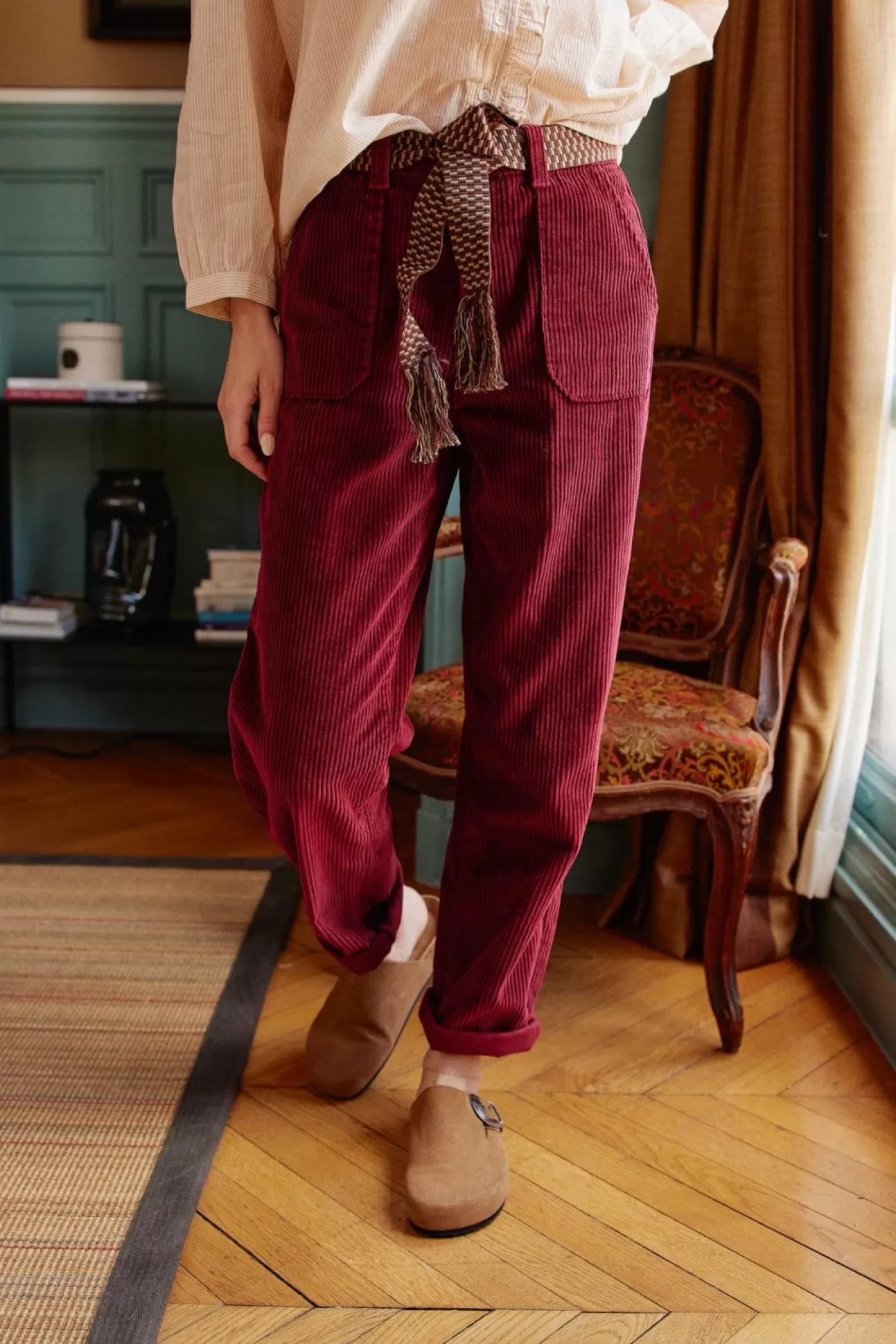 LA PETITE ÉTOILE Pants Marisol Framboise Cuite Best Sale