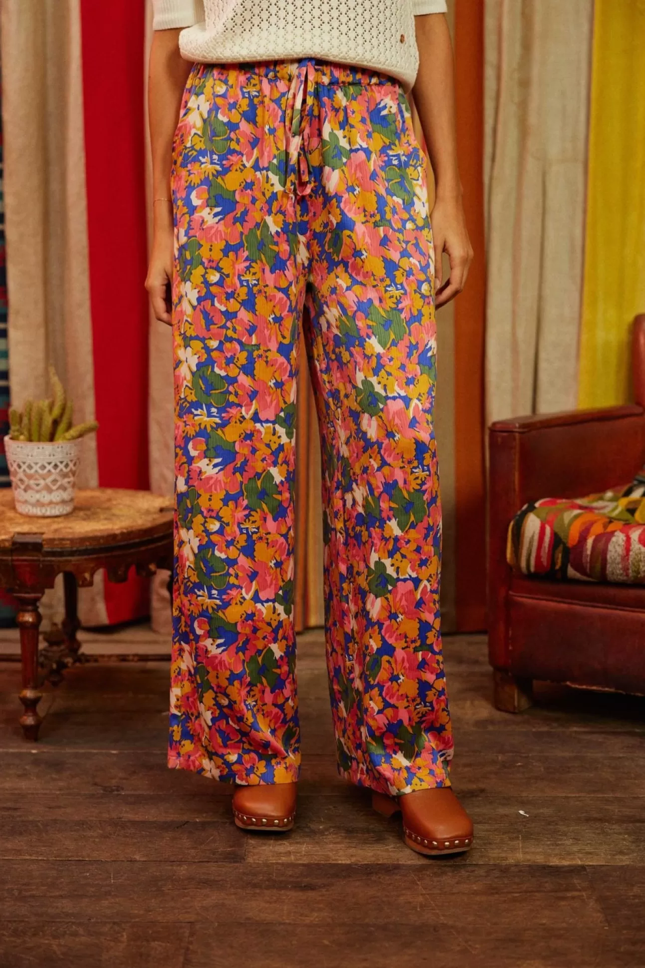 LA PETITE ÉTOILE Pants Priam Floral Flash Sale