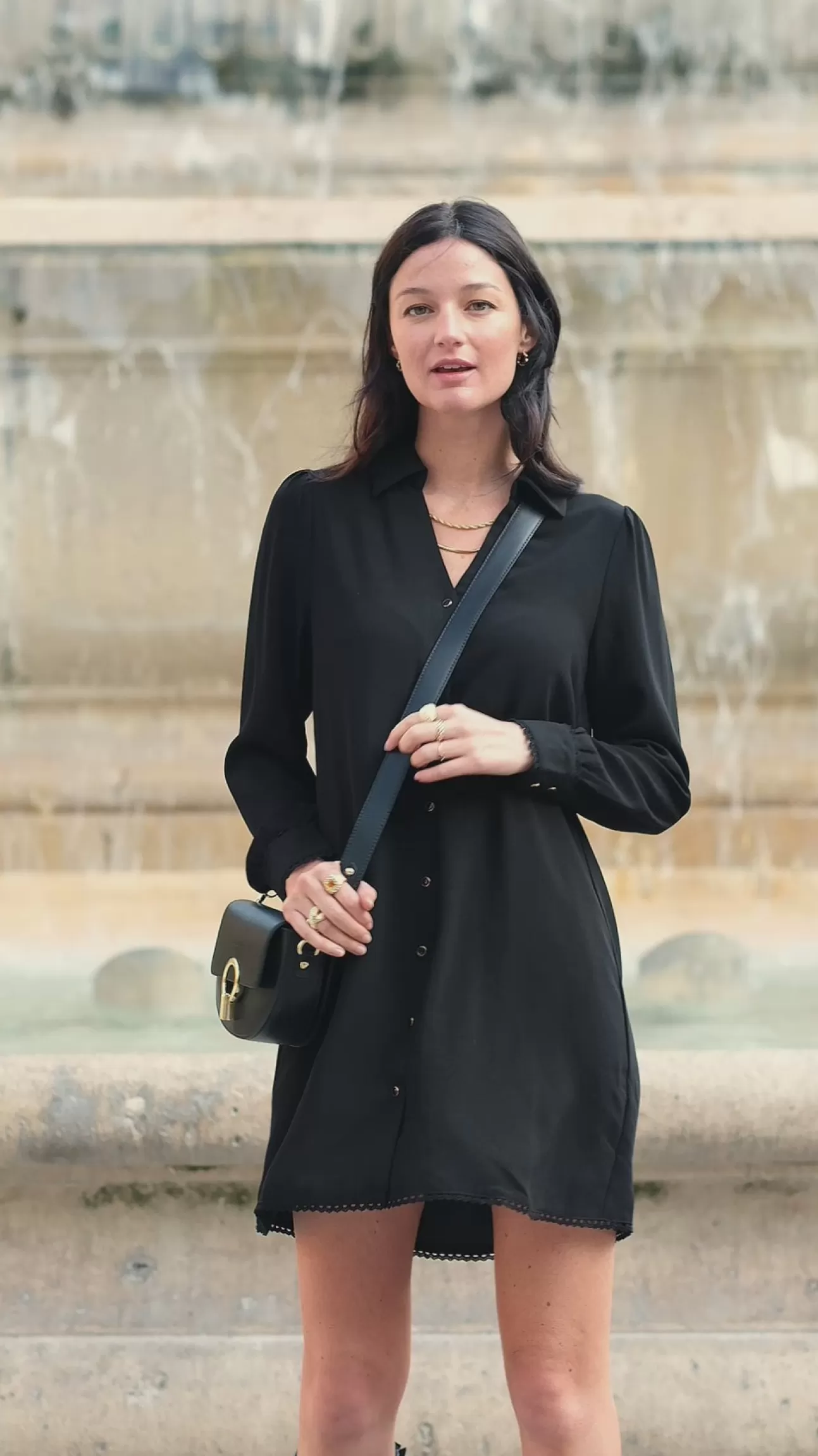 LA PETITE ÉTOILE Robe Tixane Noir Clearance