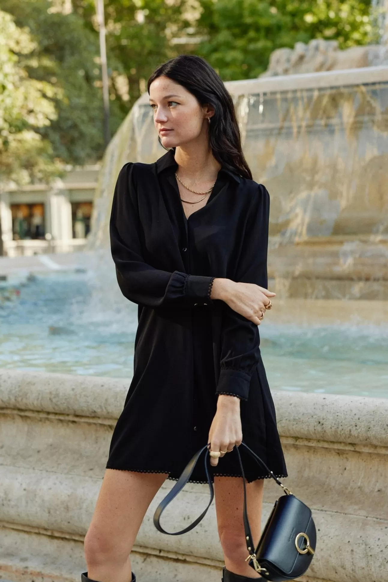 LA PETITE ÉTOILE Robe Tixane Noir Clearance