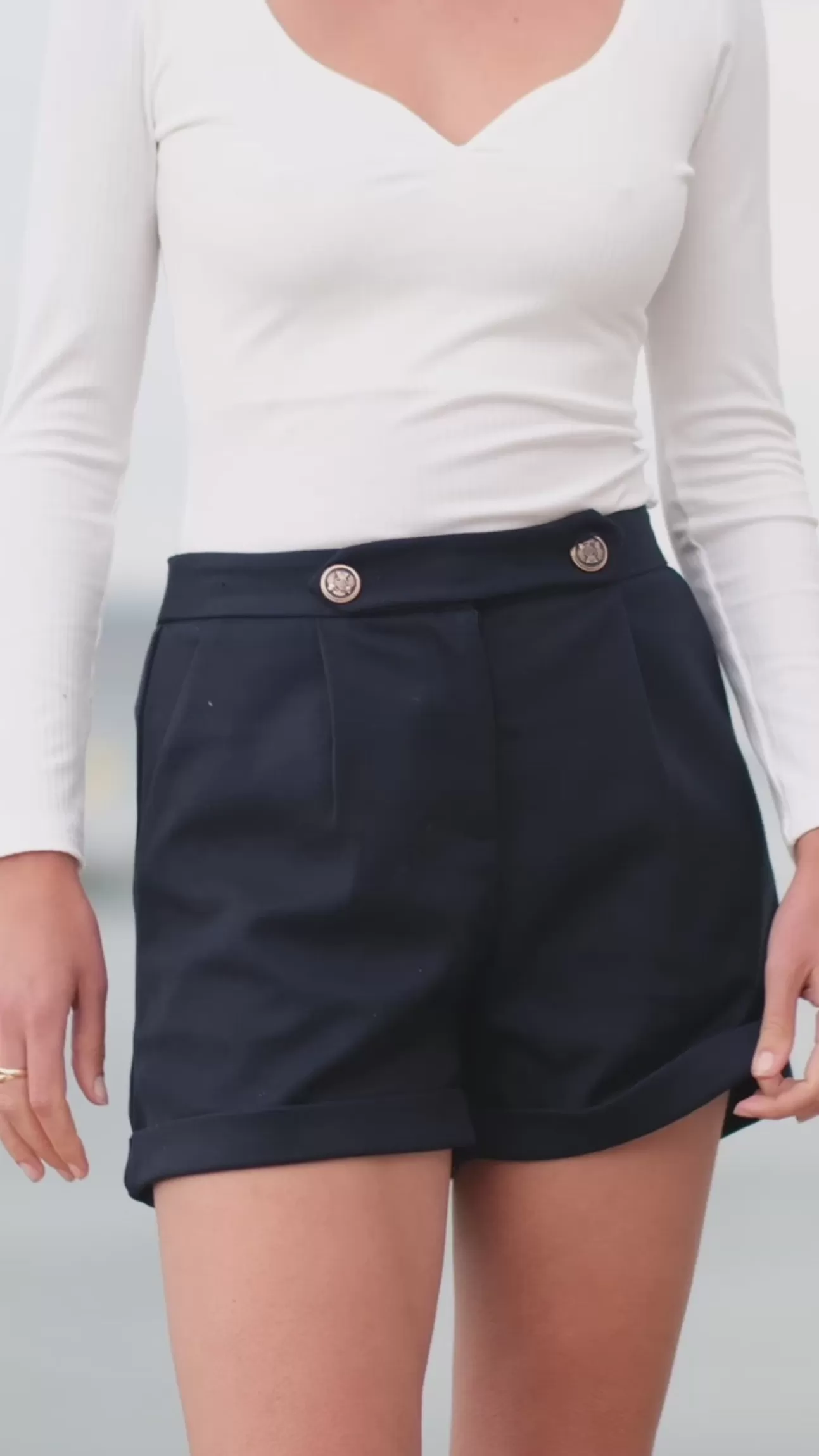 LA PETITE ÉTOILE Shorts Abeni Marine Best Sale