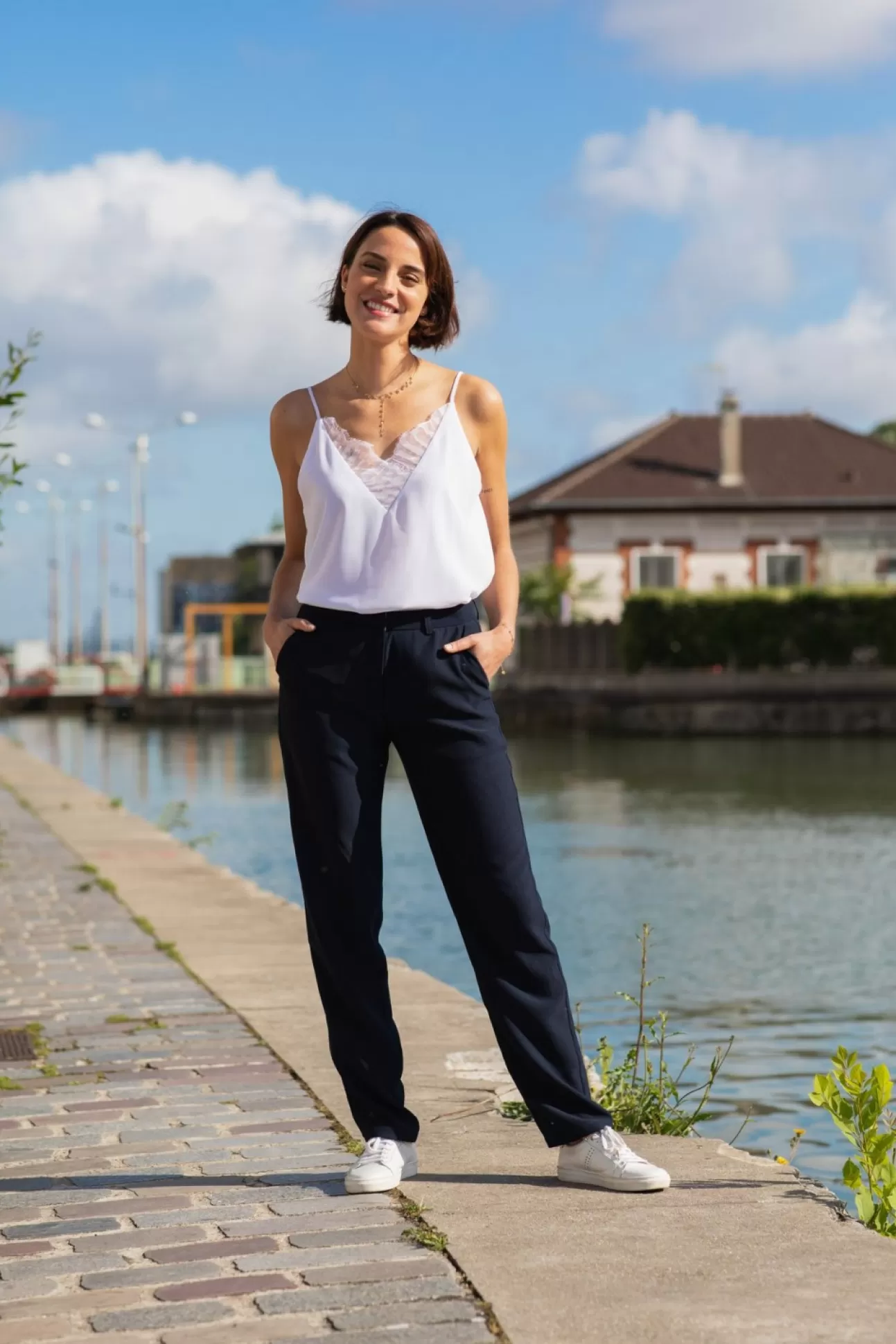 LA PETITE ÉTOILE Trouser Katnis Marine Sale