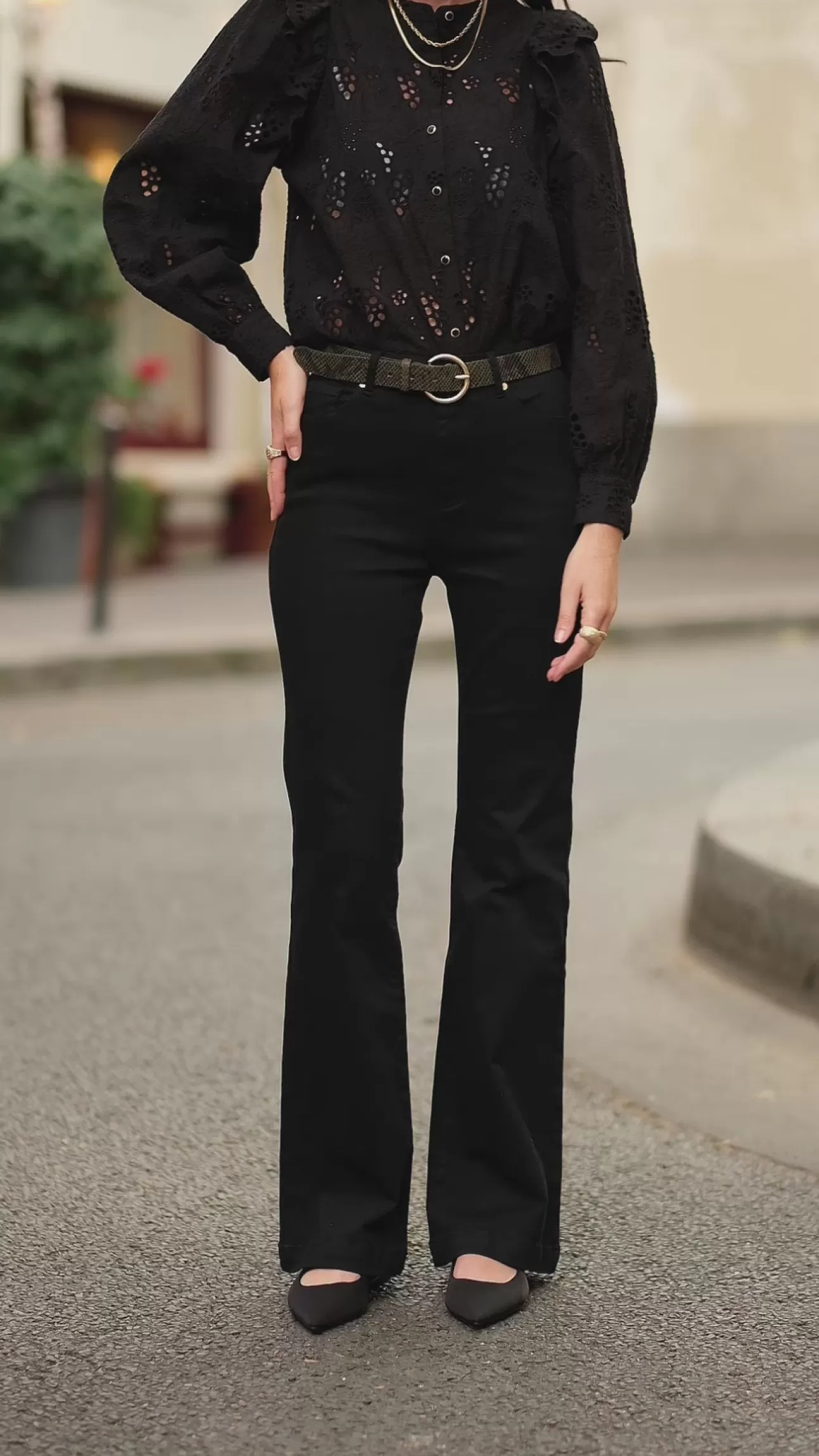 LA PETITE ÉTOILE Trousers Lancelot T Noir Sale